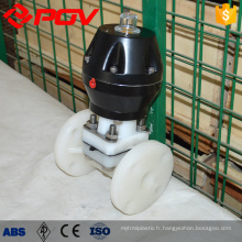 Pneumatic pvdf plastic diaphragm valve